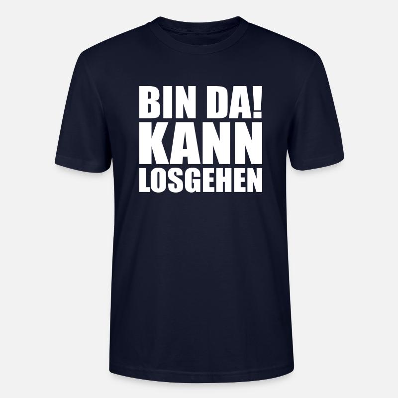 Bin da kann losgehen - Stanley/Stella Unisex Bio-T-Shirt CRAFTER - Navy