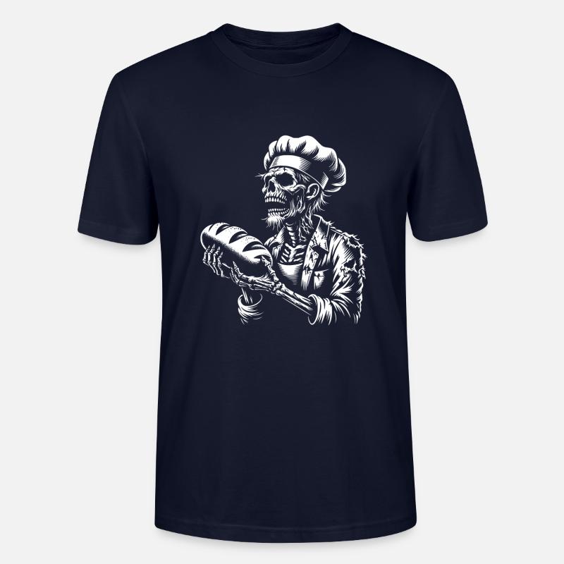 Zombie Bäcker gruseliger Bäcker - Stanley/Stella Unisex Bio-T-Shirt CRAFTER - Navy