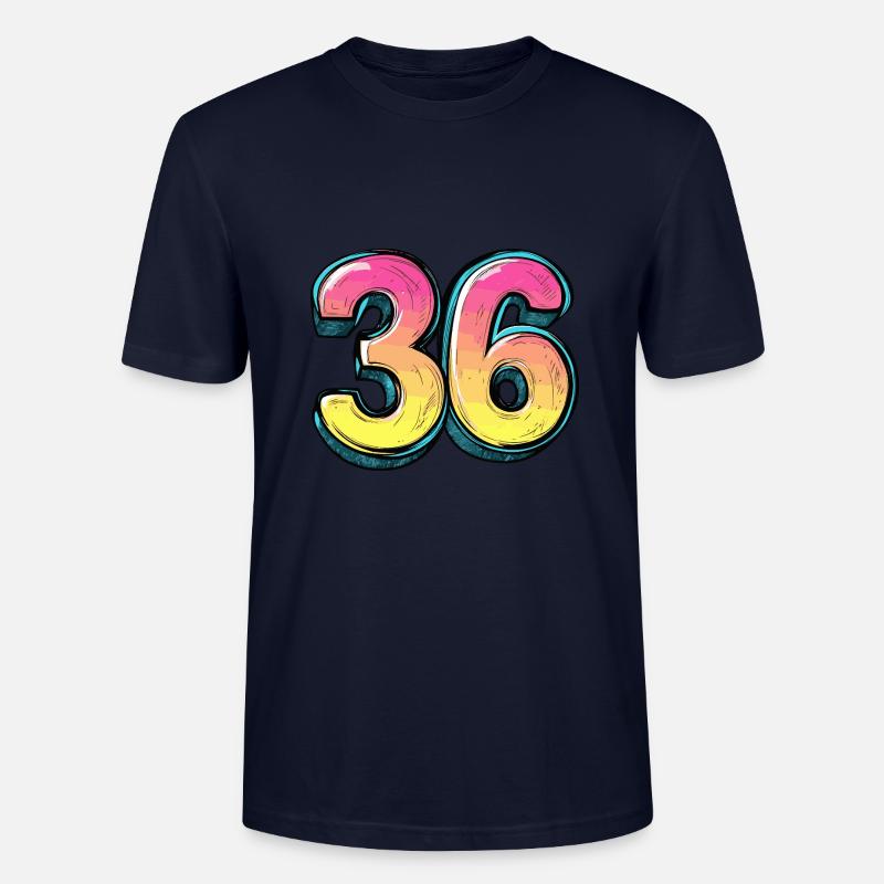 Bande dessinée à 36 numéros - T-shirt bio CRAFTER Stanley Stella Unisexe - marine