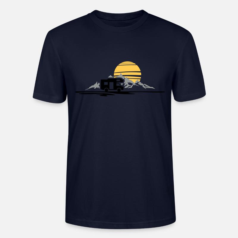 Freizeit - Wohnmobil Berge - Stanley/Stella Unisex Bio-T-Shirt CRAFTER - Navy