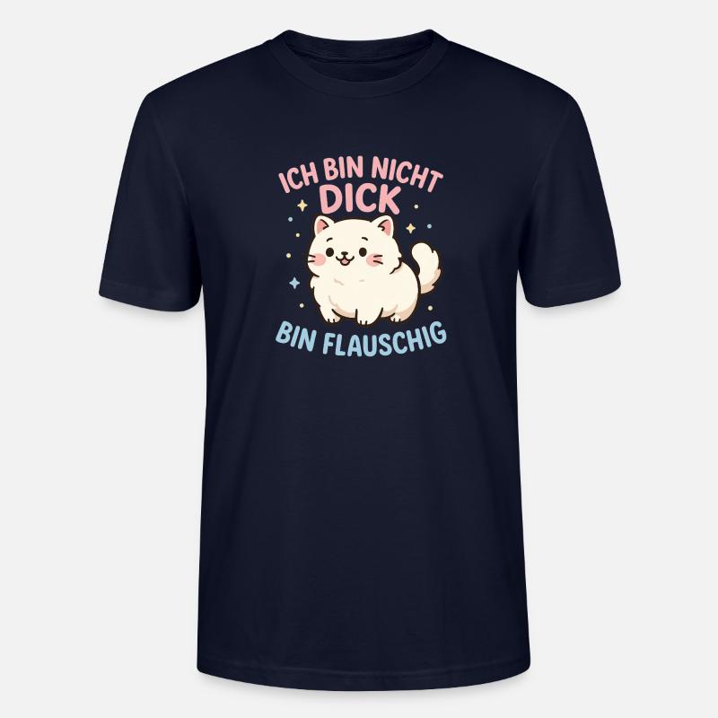 Bin nicht dick - Stanley/Stella Unisex Bio-T-Shirt CRAFTER - Navy