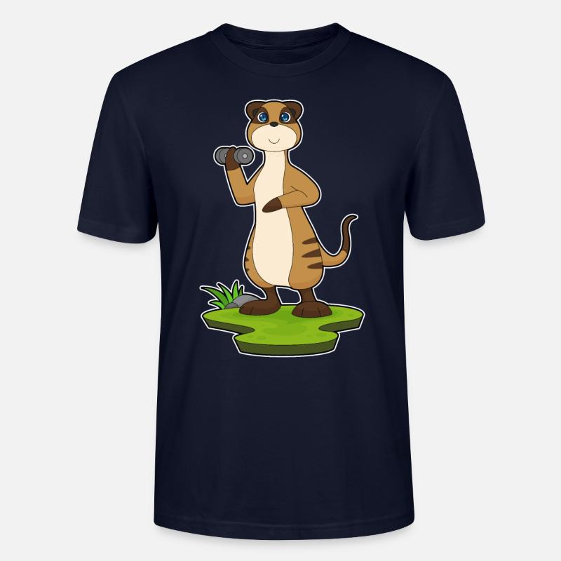 Suricate Haltère de musculation - T-shirt bio CRAFTER Stanley Stella Unisexe - marine