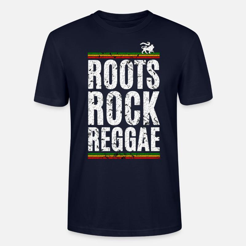Roots Rock Reggae - Stanley/Stella Unisex Bio-T-Shirt CRAFTER - Navy