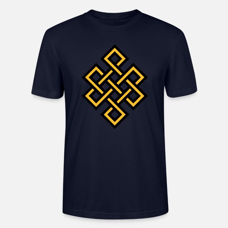 Knotenmuster - Stanley/Stella Unisex Bio-T-Shirt CRAFTER - Navy