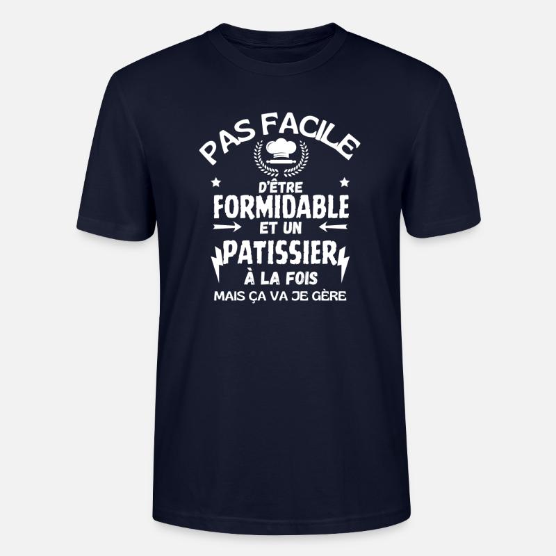 HERVORRAGENDER KONDITOR - Stanley/Stella Unisex Bio-T-Shirt CRAFTER - Navy