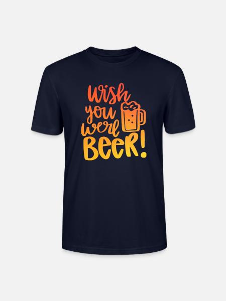 Wish You Beer Were - Stanley/Stella Unisex Bio-T-Shirt CRAFTER - Navy