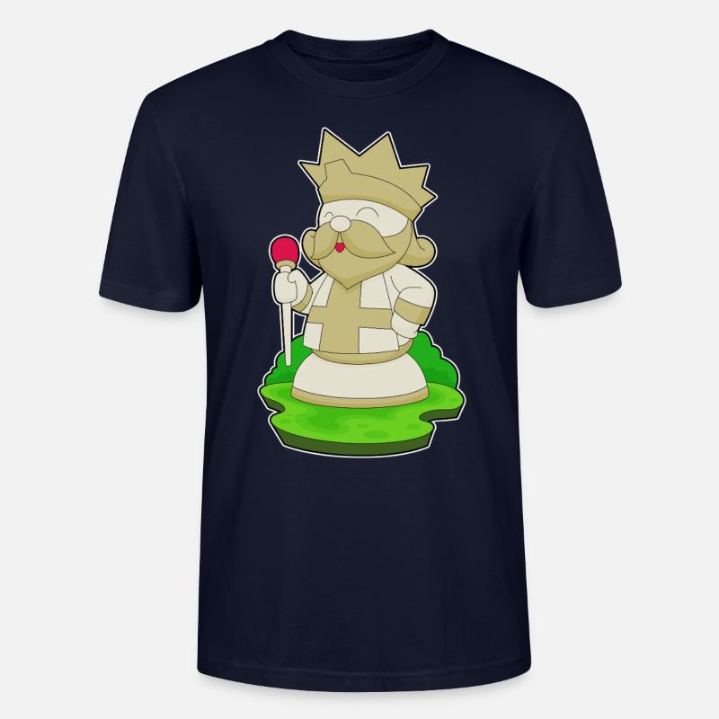 pièce d’échecs roi échecs - T-shirt bio CRAFTER Stanley Stella Unisexe - marine