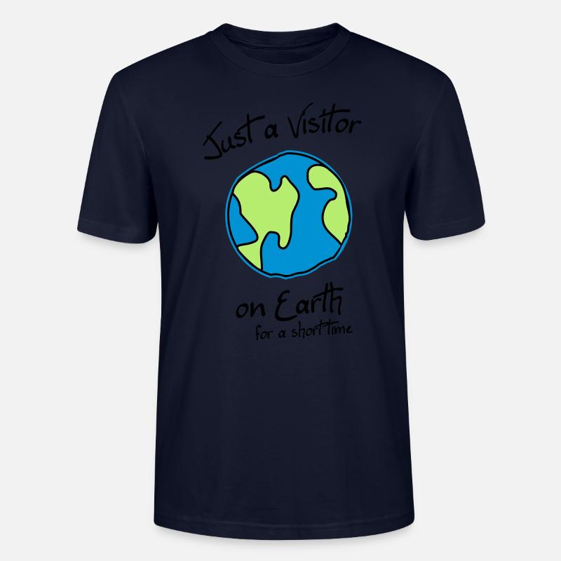 Visitor on Earth - Stanley/Stella Unisex Bio-T-Shirt CRAFTER - Navy