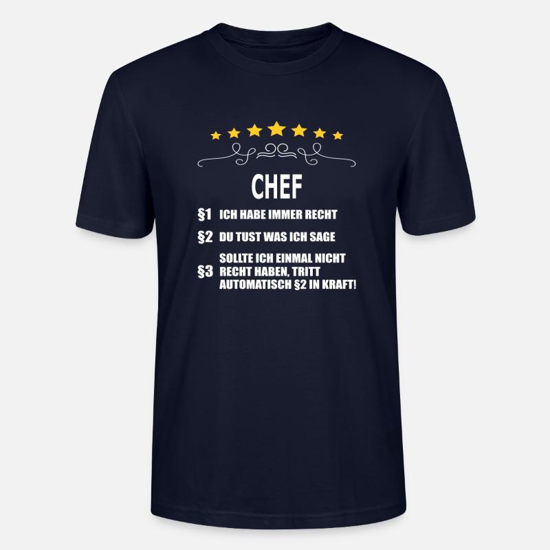 CHEF - Stanley/Stella Unisex Bio-T-Shirt CRAFTER - Navy