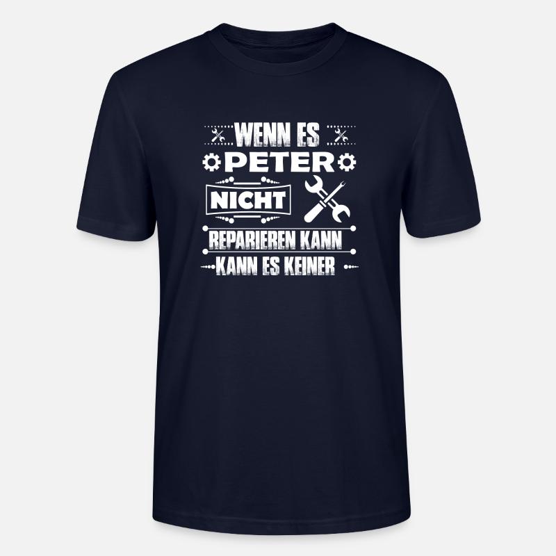 Peter - Handwerker Tshirt - Stanley/Stella Unisex Bio-T-Shirt CRAFTER - Navy