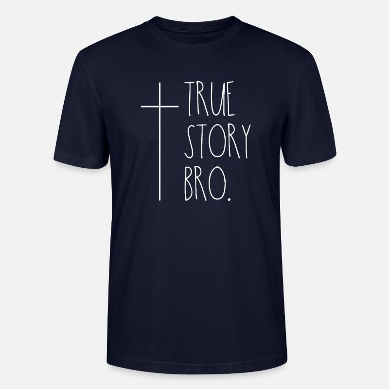 Histoire vraie - conception chrétienne - T-shirt bio CRAFTER Stanley Stella Unisexe - marine