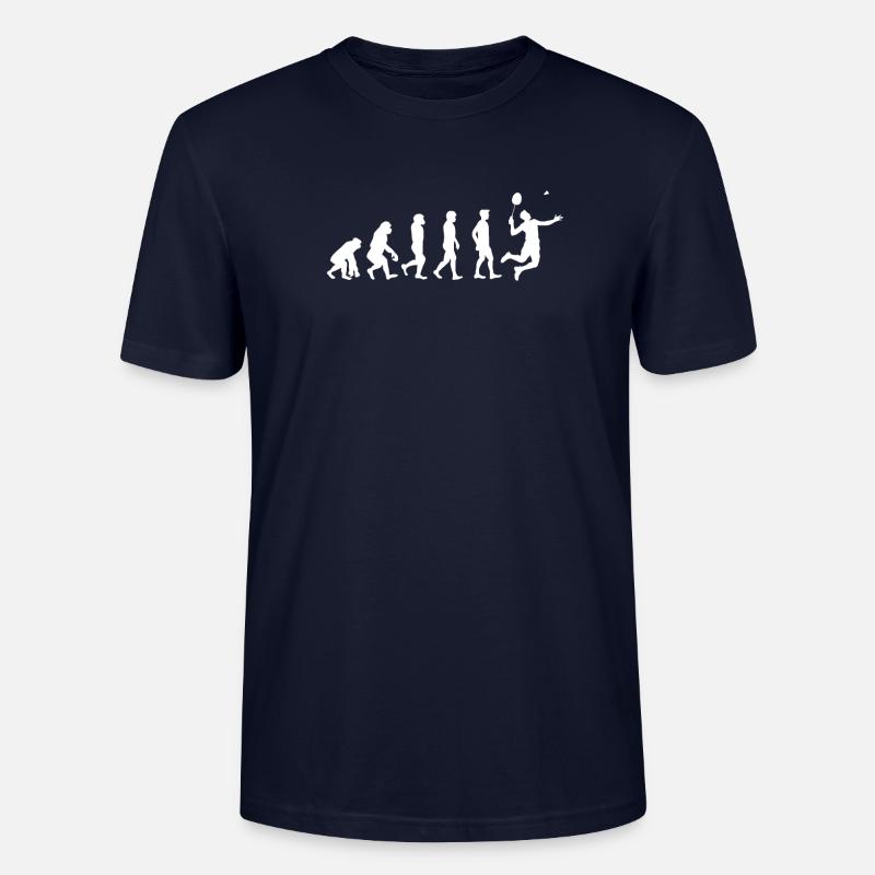 Cadeau d'évolution de badminton - T-shirt bio CRAFTER Stanley Stella Unisexe - marine