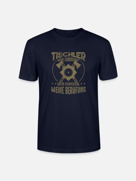 Tischler Geschenkideen - Stanley/Stella Unisex Bio-T-Shirt CRAFTER - Navy
