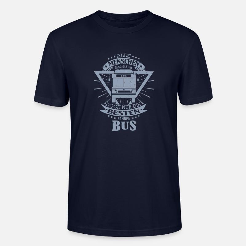 Busfahrer Geschenkideen - Stanley/Stella Unisex Bio-T-Shirt CRAFTER - Navy