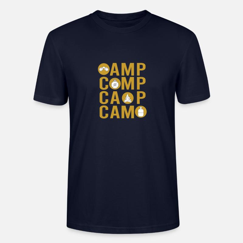 Camper Camping Camping Tools - Stanley/Stella Unisex Bio-T-Shirt CRAFTER - Navy