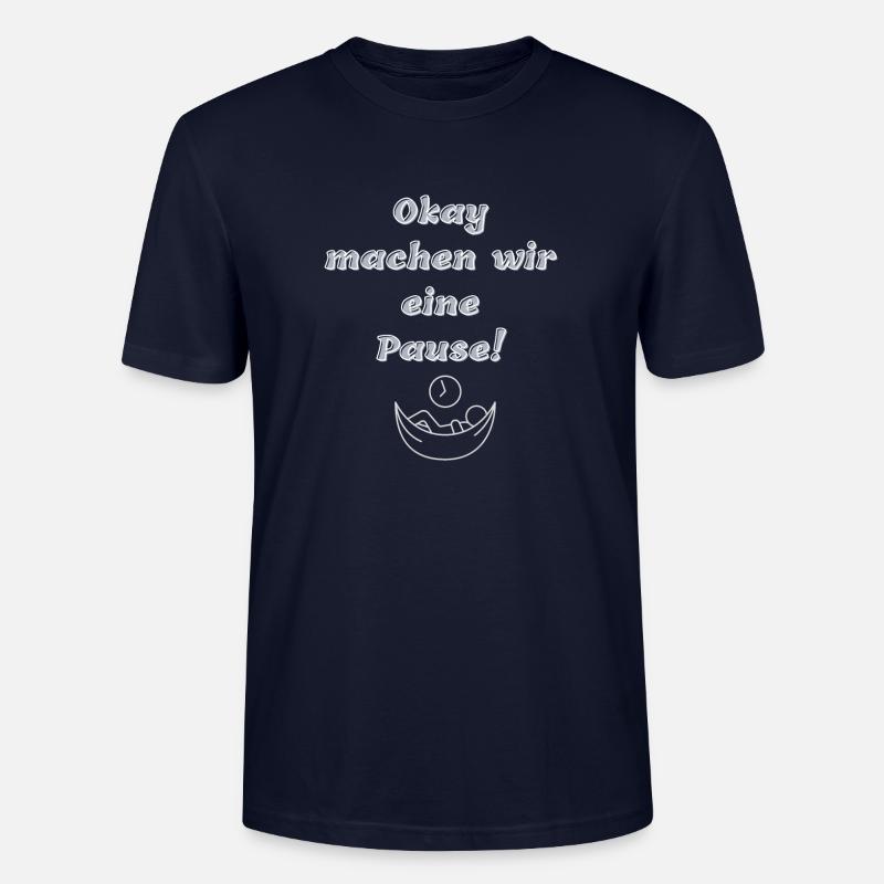 Ok. machen wir eine Pause - Stanley/Stella Unisex Bio-T-Shirt CRAFTER - Navy