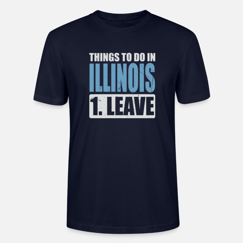 Illinois Meme - Stanley/Stella Unisex Bio-T-Shirt CRAFTER - Navy