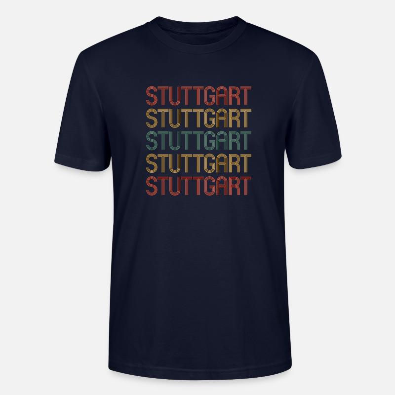 Stuttgartererin Stuttgarterer Stuttgarter - Stanley/Stella Unisex Bio-T-Shirt CRAFTER - Navy