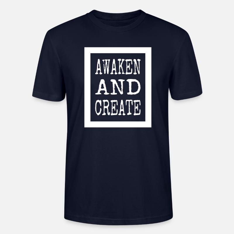 Innovative Ideas Continuous Innovation - Stanley/Stella CRAFTER Unisex Organic T-Shirt - navy