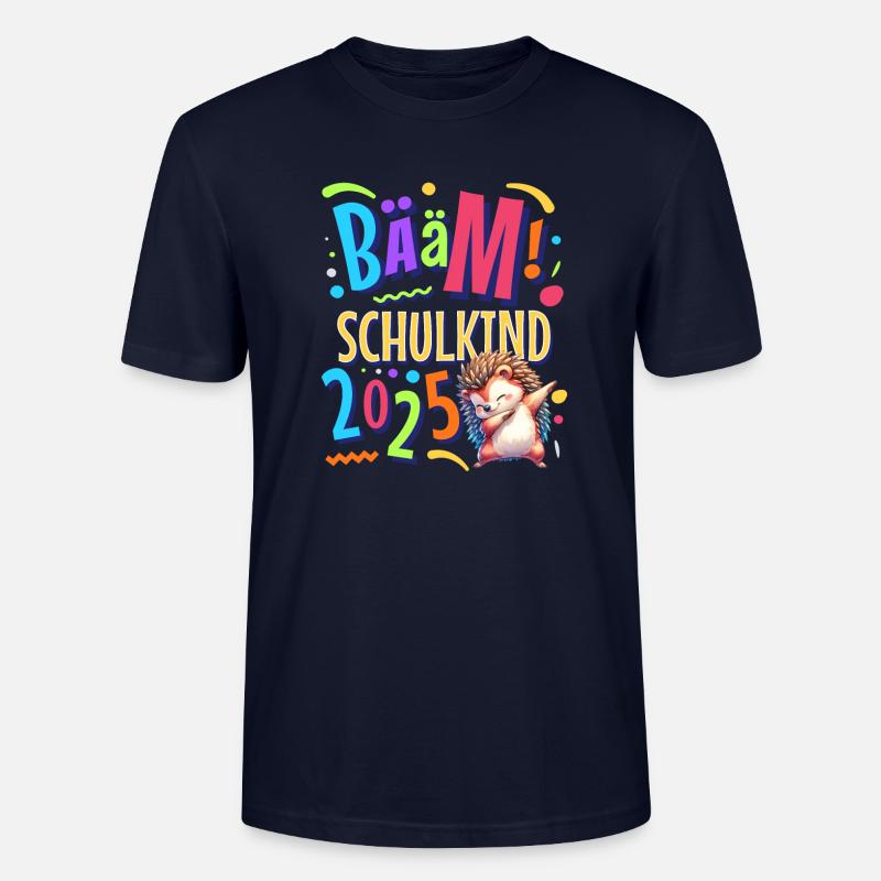 Bääm Écolier 2025 Dabbing Hérisson - T-shirt bio CRAFTER Stanley Stella Unisexe - marine