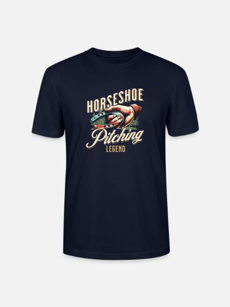 Hufeisenwerfen Horseshoe Pitching - Stanley/Stella Unisex Bio-T-Shirt CRAFTER - Navy