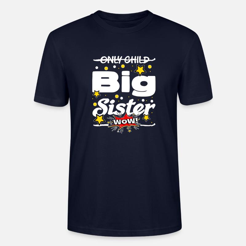 Einzelkind Spruch - Stanley/Stella Unisex Bio-T-Shirt CRAFTER - Navy