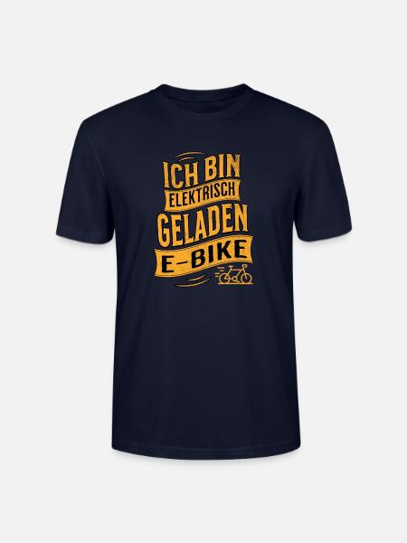 E-Bike E-Biker - Stanley/Stella Unisex Bio-T-Shirt CRAFTER - Navy