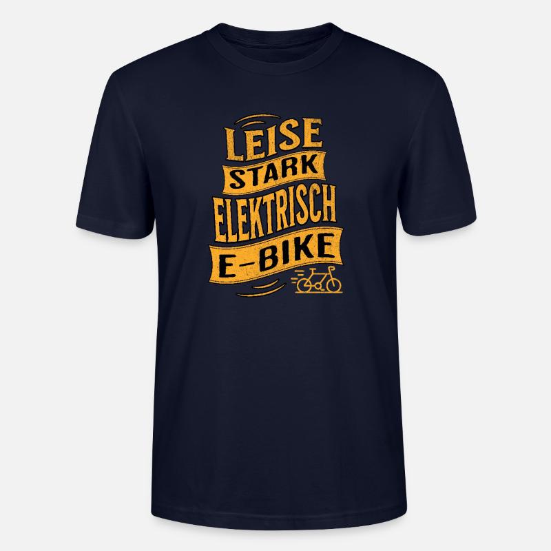 E-Bike E-Biker - Stanley/Stella Unisex Bio-T-Shirt CRAFTER - Navy
