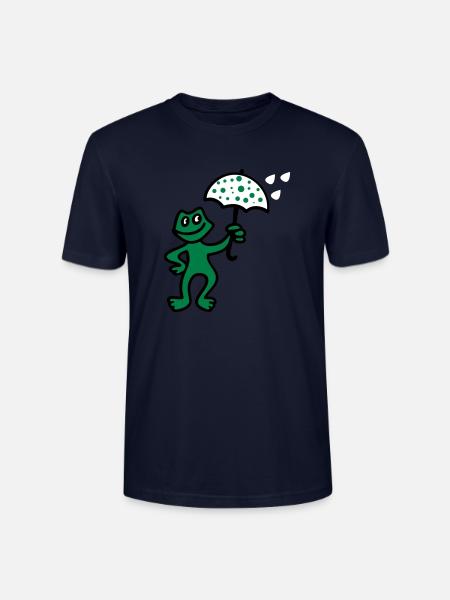 Weatherman - Rain - Stanley/Stella CRAFTER Unisex Organic T-Shirt - navy