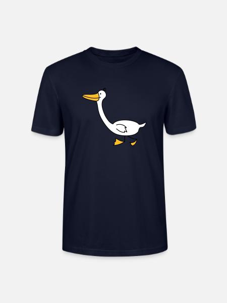 funny goose - Stanley/Stella CRAFTER Unisex Organic T-Shirt - navy