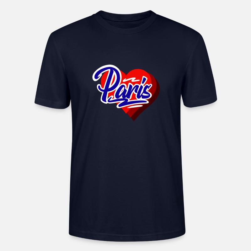 Paris - Stanley/Stella Unisex Bio-T-Shirt CRAFTER - Navy