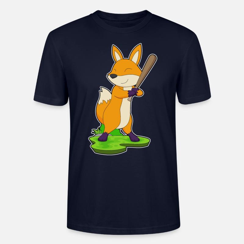 Batte de baseball Fox - T-shirt bio CRAFTER Stanley Stella Unisexe - marine