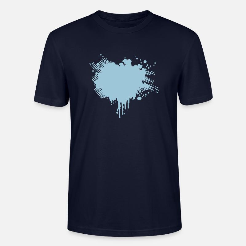 splatter - Stanley/Stella Unisex Bio-T-Shirt CRAFTER - Navy