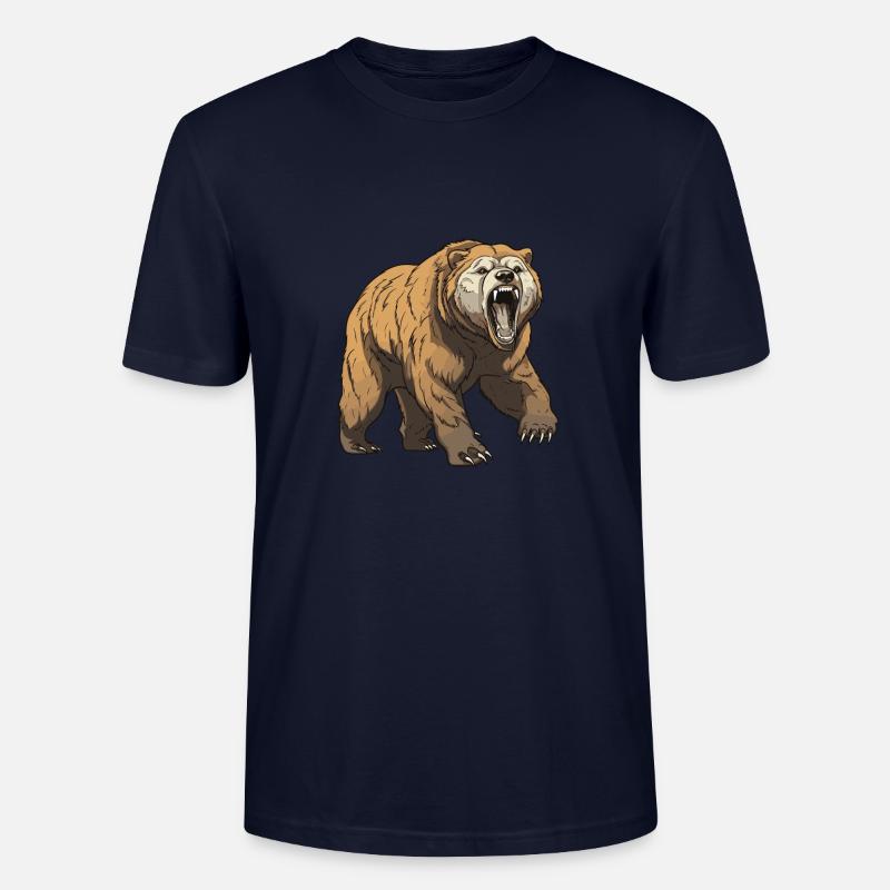 Bär Tier - Stanley/Stella Unisex Bio-T-Shirt CRAFTER - Navy