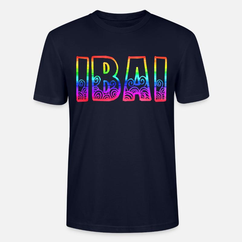 ibai rs regenbogen - Stanley/Stella Unisex Bio-T-Shirt CRAFTER - Navy