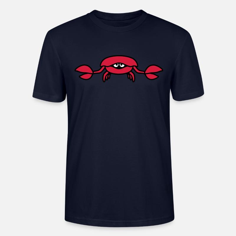 underwater_crab_3c - Stanley/Stella Unisex Bio-T-Shirt CRAFTER - Navy