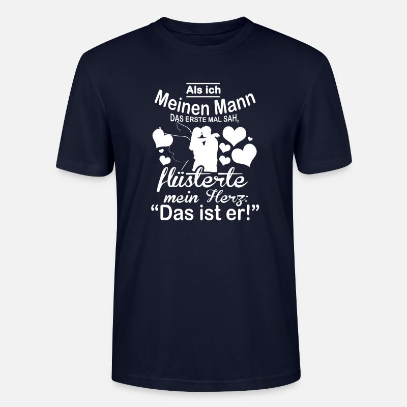 Ich liebe meinen Mann - Ehemann - Stanley/Stella Unisex Bio-T-Shirt CRAFTER - Navy