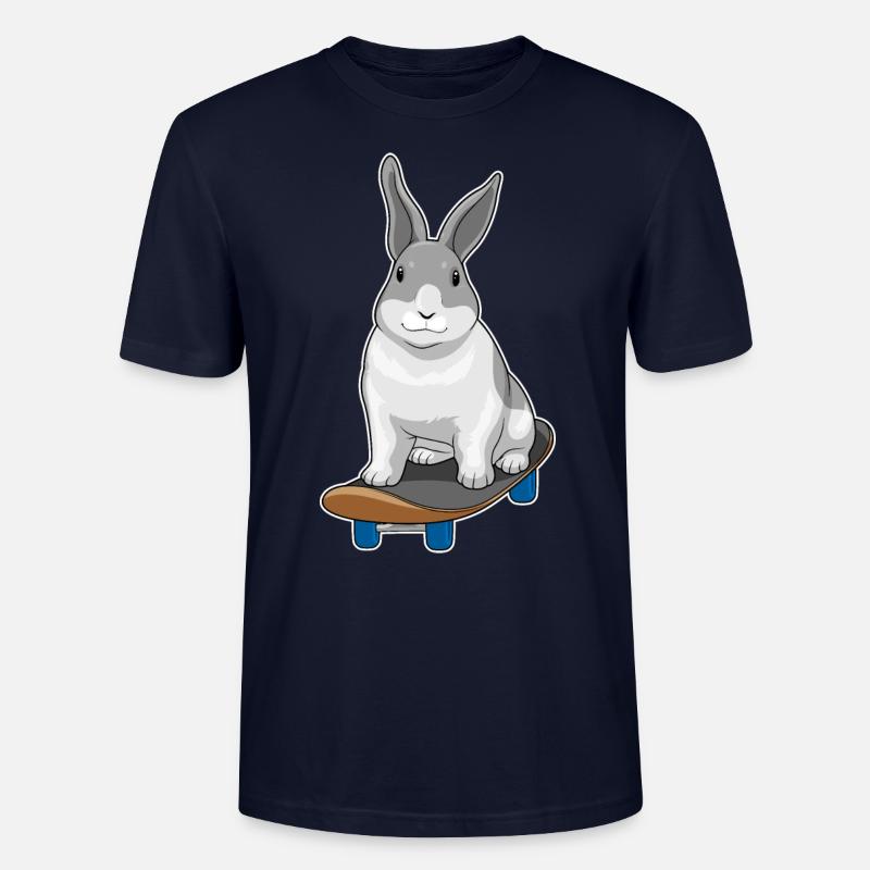 Rabbit Skater Skateboard - T-shirt bio CRAFTER Stanley Stella Unisexe - marine