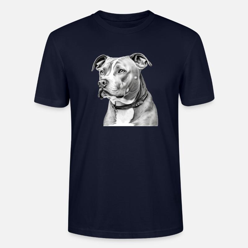 Zion der Pitbull - Stanley/Stella Unisex Bio-T-Shirt CRAFTER - Navy