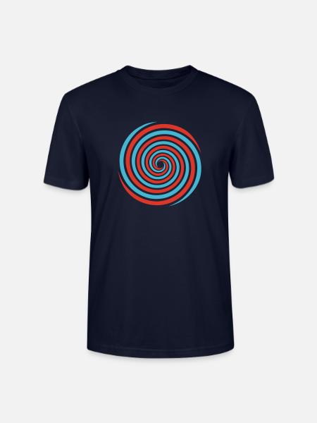 spirale2farben2 - T-shirt bio CRAFTER Stanley Stella Unisexe - marine