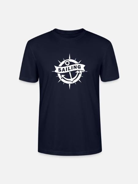 Anker - Segeln - Sailing 1farbig - Stanley/Stella Unisex Bio-T-Shirt CRAFTER - Navy