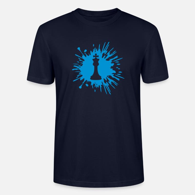 Schach Farbe Klecks - Stanley/Stella Unisex Bio-T-Shirt CRAFTER - Navy