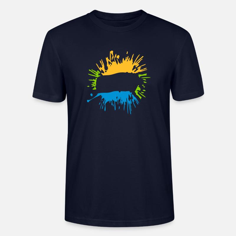 Klecks Text einfügen - Stanley/Stella Unisex Bio-T-Shirt CRAFTER - Navy