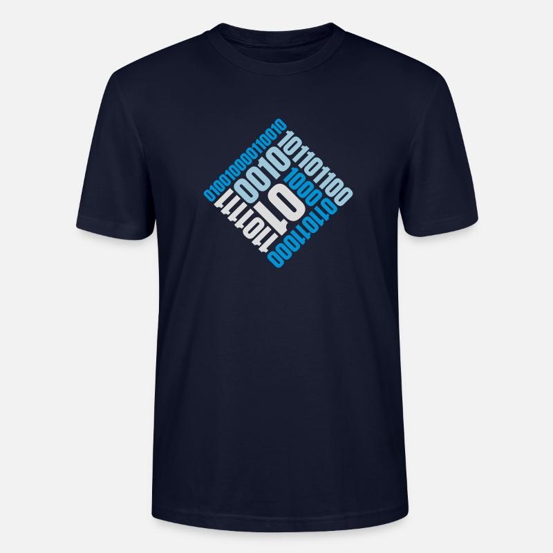 Binär Code Programm Sprache - Stanley/Stella Unisex Bio-T-Shirt CRAFTER - Navy