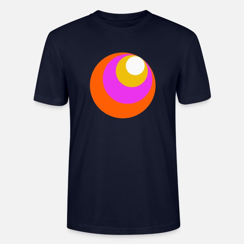 Circles - Stanley/Stella Unisex Bio-T-Shirt CRAFTER - Navy