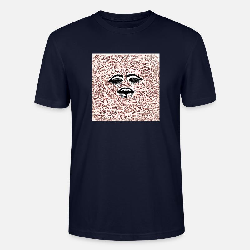 Zufällige Wörter - Stanley/Stella Unisex Bio-T-Shirt CRAFTER - Navy