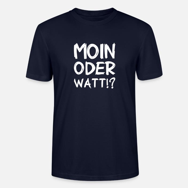 Moin oder Watt? - Stanley/Stella Unisex Bio-T-Shirt CRAFTER - Navy