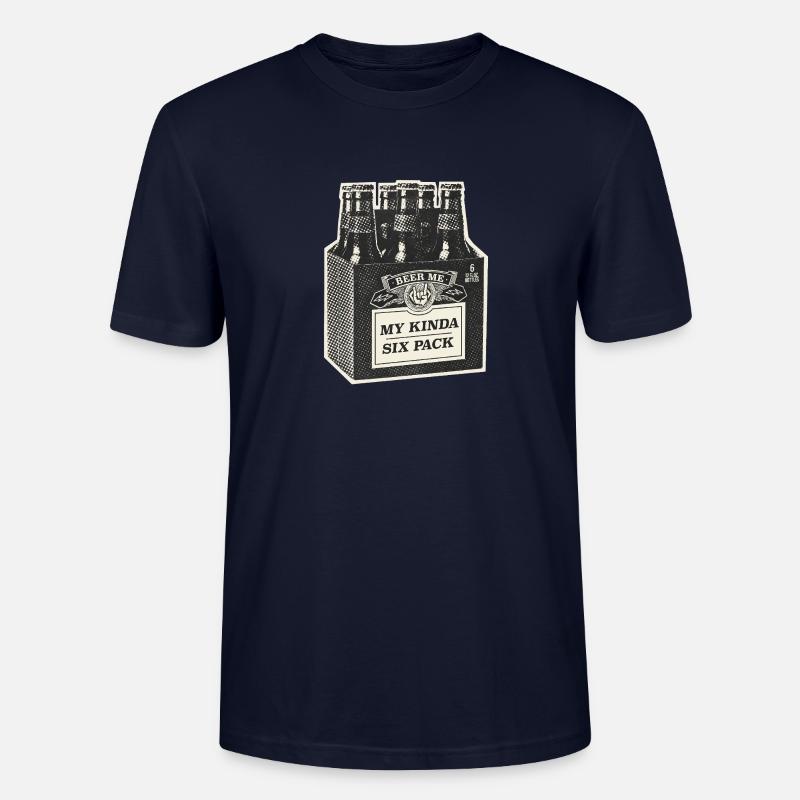 My Kinda Six Pack - Stanley/Stella Unisex Bio-T-Shirt CRAFTER - Navy