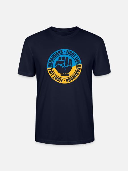 fight like ukrainians Zitat - Stanley/Stella Unisex Bio-T-Shirt CRAFTER - Navy