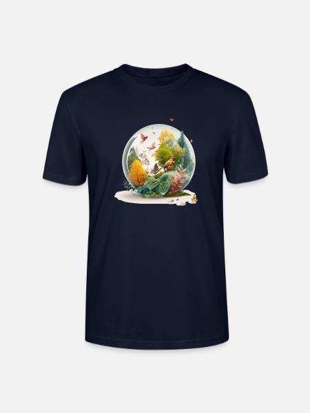Der Miniaturbohrer - Stanley/Stella Unisex Bio-T-Shirt CRAFTER - Navy